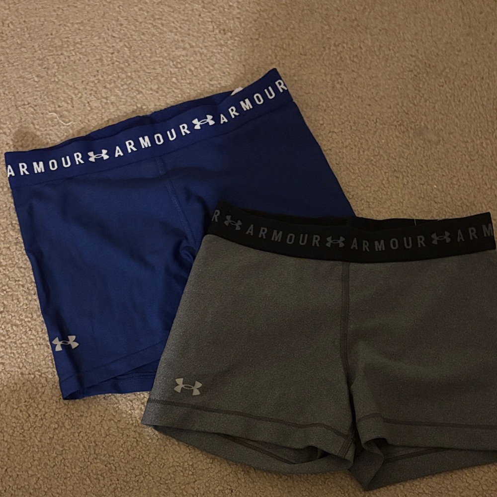Under Armour Women's Shorts in Blue and Gray